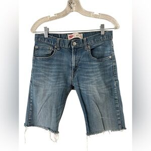 Levi’s vintage 505 denim Bermuda cut off shorts